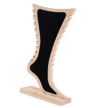Bamboo Jewelry Stand with Velvet Pads, 3-Tier