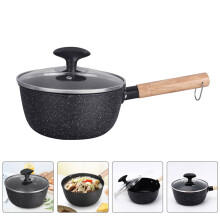 Nonstick Saucepan with Lid 1.5L Fast-Heating