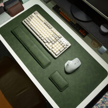 3-Piece Desk Mat Set: XL Desk Mat, Retro Mouse Pad & Wrist Rest – Non-Slip, Compatible with Office/Home Desks