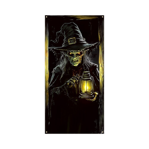 Halloween Door Curtain – Ghost & Skull Print, 180x90cm