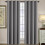 Bluish Grey Blackout Curtain Panel 100x84 in Grommet 1