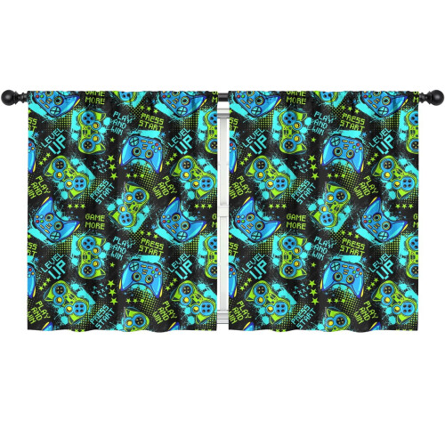 Set de 2 perdele opace pentru copii, 132x160 cm, microfibră moale