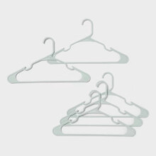 18-Pack Mint Plastic Clothes Hangers for Shirts Dresses