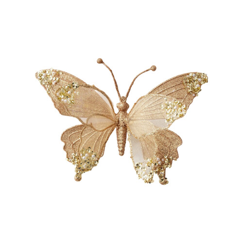 Butterfly Christmas Ornament Mesh Wing 25 cm