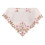 Floral Embroidered Lace Tablecloth 33.4" Square Beige 1
