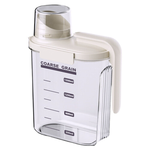 1.5L Airtight Cereal Storage Container with Measuring Cup
