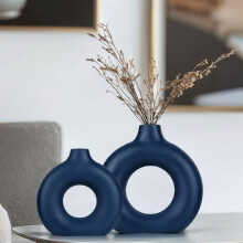 Set di 2 vasi in ceramica rosa