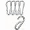 Carabiner Clips 5 Pack - Heavy Duty Snap Hooks 7.5 cm 1