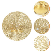 Golden Metal Wall Candle Holder – 15 cm