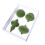 4 Light Green Christmas Tree Ball Ornaments 1
