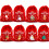 12 Sacolas de Presente de Natal de Pelúcia com Cordão 5
