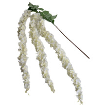 Artificial Wisteria Garland 5.38 ft White