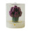 Vela aromática con forma de tulipán en frasco de vidrio. 1
