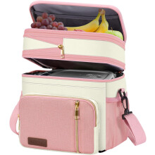 Geïsoleerde, lekvrije lunchtas 15 liter, wit