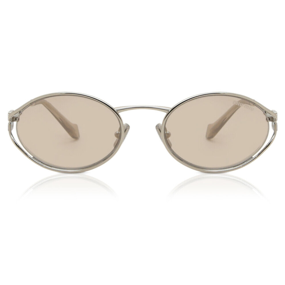 New Miu Miu Women's Mu52ys 1Bc10f Sunglasses Silver