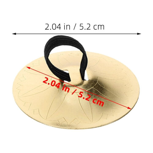 Metallmagdanscymbaler Koppar Nylon 2 Par 1