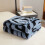 Blue Plush Fleece Throw Blanket 200 x 150 cm 4