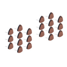 20Stk Dreieckige Holz Ohrstecker Naturholz Schmuck Basteln
