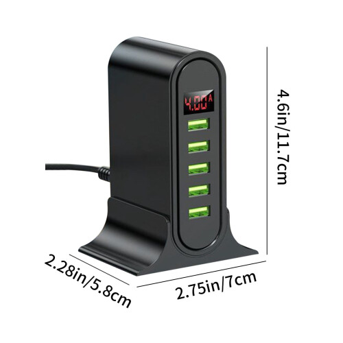Ψηφιακός φορτιστής USB 5 θυρών Usmixi 5V4A 2