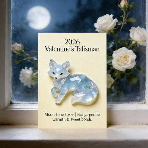 Moonstone Fox Talisman Figurine 2026 Limited Edition 1