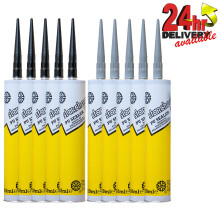 Starchem PU Sealer Adhesive Sealant Glue 310ml Cartridges 5 x Black & 5 x Grey