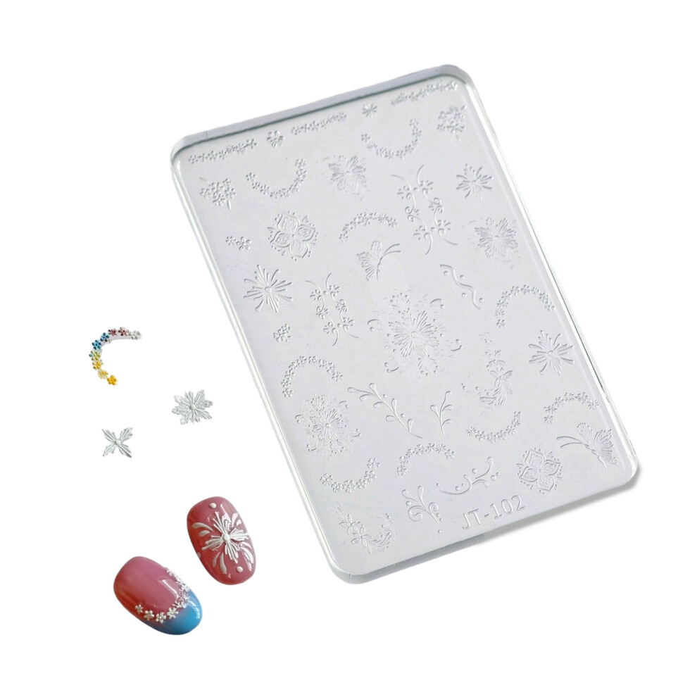 Silicone Nail Art Mold Floral Lace Bowknot Design