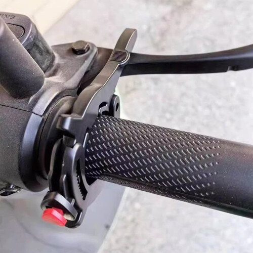 Morsetto per acceleratore e cruise control per moto – ABS, nero