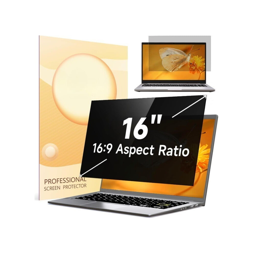 16 Inch Laptop Privacy Screen For Lenovo Hp Dell Acer Asus 971050142197