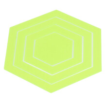 Plantilla hexagonal para acolchado 4 piezas Regla acrílica