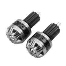 Lenkerstopfen aus Aluminiumlegierung, grau, 2er-Pack