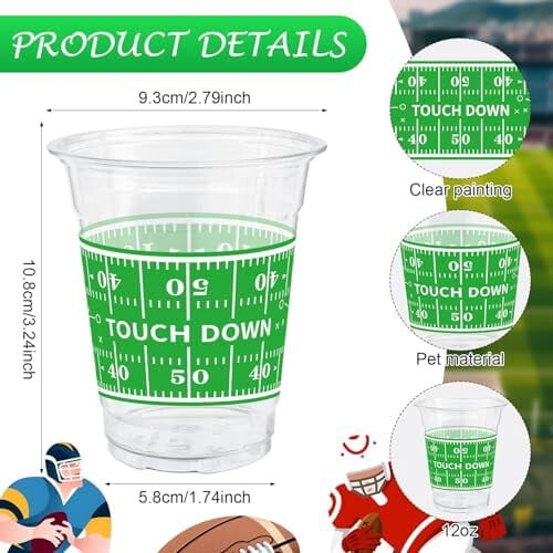 50 Plastikbecher im Cowboy-Design (355 ml) 1
