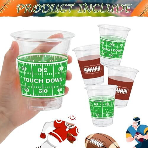 50 Plastikbecher im Cowboy-Design (355 ml) 2