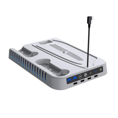Kühlständer mit Dual-Controller-Ladegerät und Lüfter