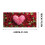 Hjerteformet rød garageportsbanner – polyester, 3