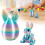 Litet 3D-printat påskägg med kaninfigur 1 bit 2