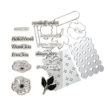 Silicon Clear Stamps Dies Set for Scrapbooking Card Making Easy DIY Crafts Journaling Decor Kits Gift Accessories