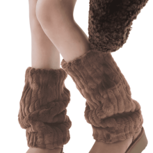 Women's Fuzzy Leg Warmers – Y2K Style, One Size