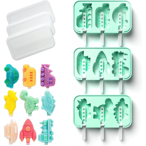9er-Pack Eisformen aus lebensmittelechtem Silikon