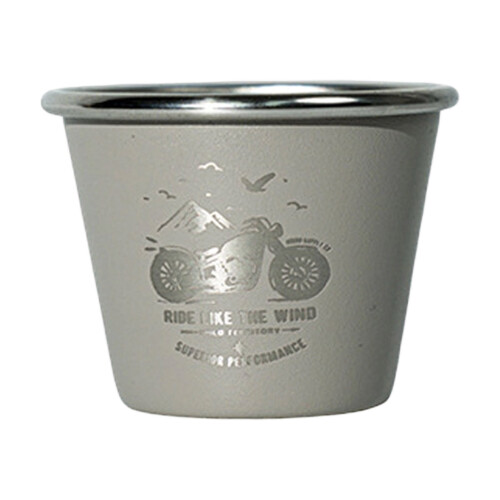 Campingshotglas i rustfrit stål 5x4x3cm