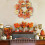 Maple Leaf Garland Wreath 25cm Multicolour 3