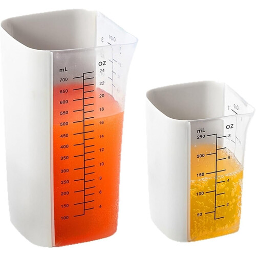 Silikonmåttkopp med gradering, 1000 ml