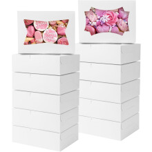 Verpakking van 50 bakdozen met transparant venster (8x6x2,5 inch)
