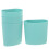 Set van 4 lichtblauwe plastic hangmanden 1