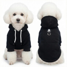 Hunde-Hoodie für Französische Bulldoggen und Pitbulls, Schwarz, XL