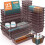 Set di 25 organizer per cassetti in plastica trasparente 1