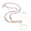 Collier lanière à perles naturelles pour clés et badges 1