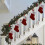 Red Embroidered Letter Christmas Stocking 7.8x5.9in 5