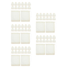 200Pcs Fine Mesh White Cotton Tea Sachets Drawstring Bag for Loose Tea