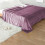 Plum Polyester Throw Blanket 70 x 100 cm 5