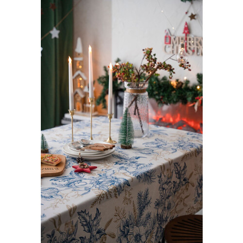Cotton-Linen Rectangle Tablecloth 140x200cm 1